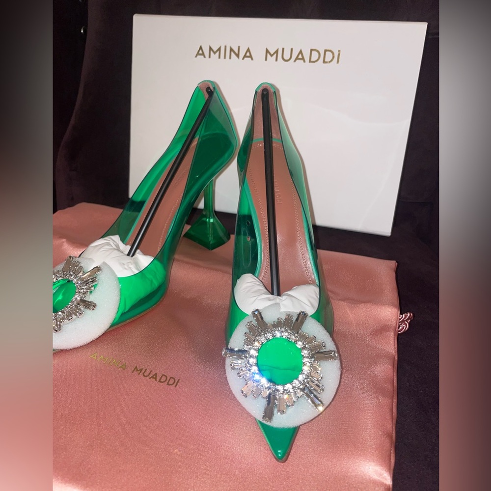 Amina muaddi pvc begum pump